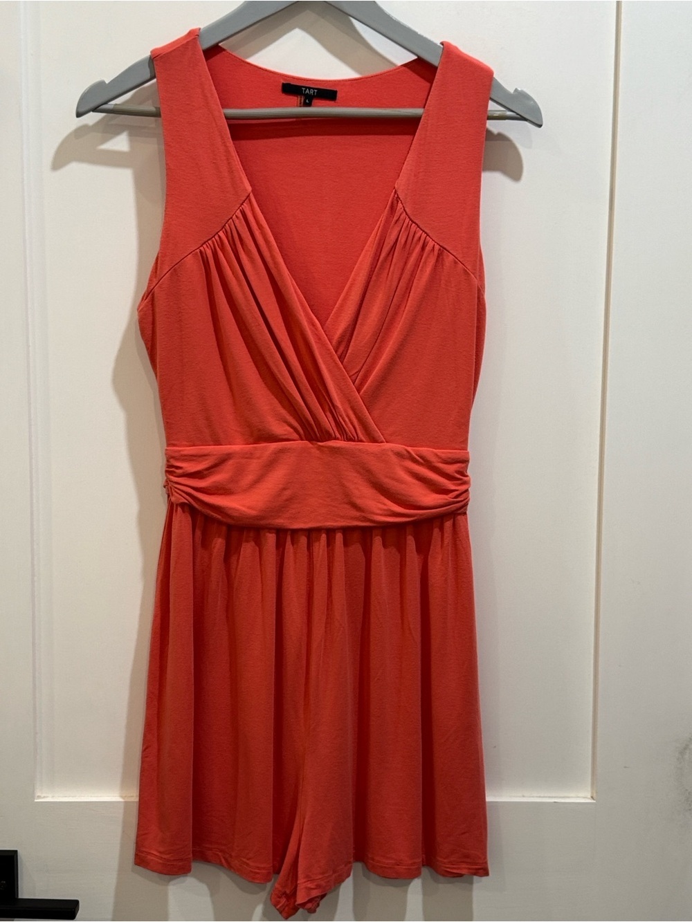 Tart large wm’s Coral Sleeveless short onesie / Romper